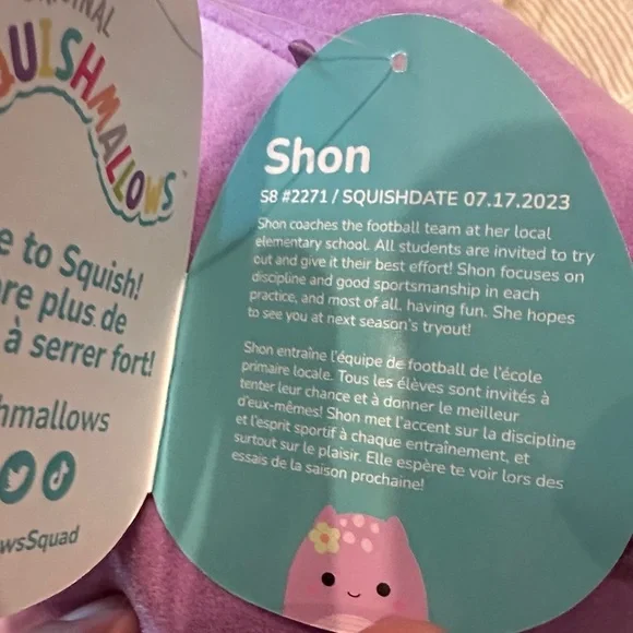 RARE  8” Squishmallow Shon the Loch Ness monster - Picture 5 of 6